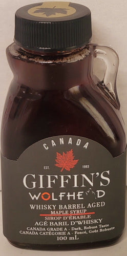 100ml Whisky Barrel Aged Syrup - Canada Grade A - Dark