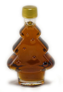 200ml Glass Christmas Tree Decorated - Canada Grade A - Amber